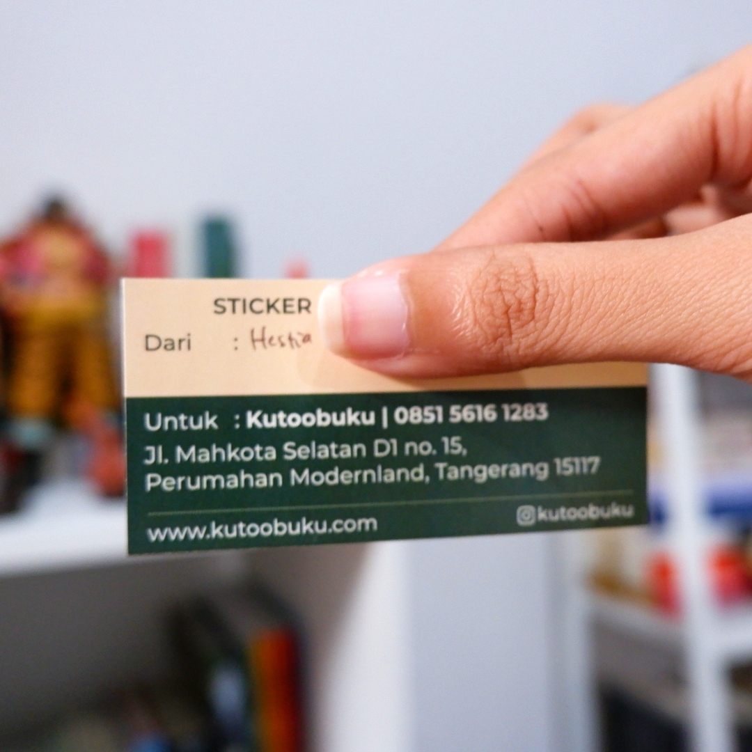 Stiker Pengembalian Kutoobuku